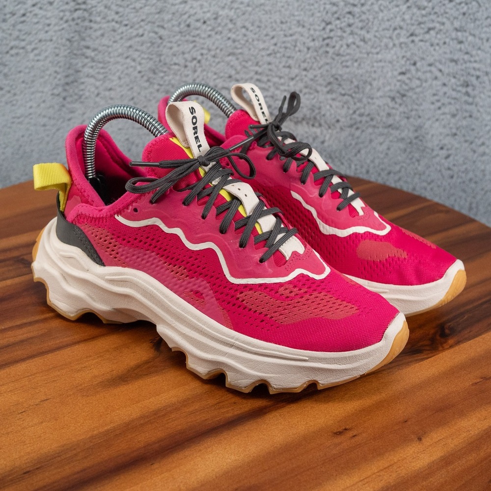 Sorel Women's Kinetic Breakthru Day Lace Up Sneakers Shoes Pink Size 7.5